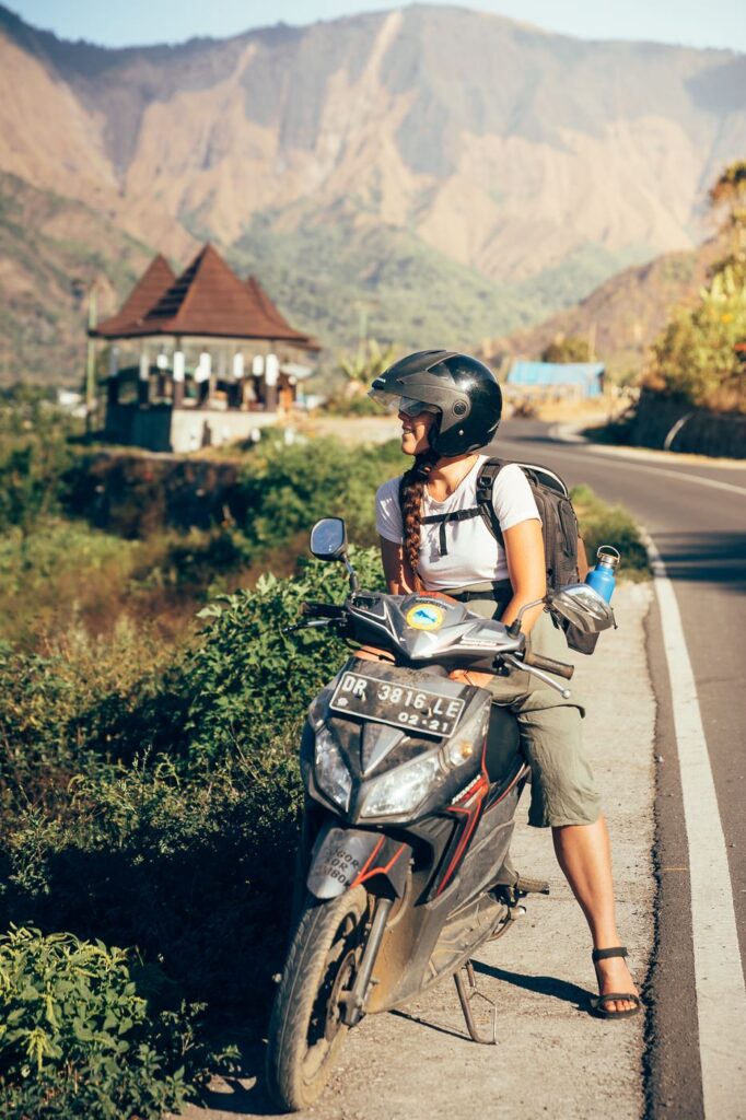 Trip Details 13 Girl riding a motorcycle in Lombok, Indonesia