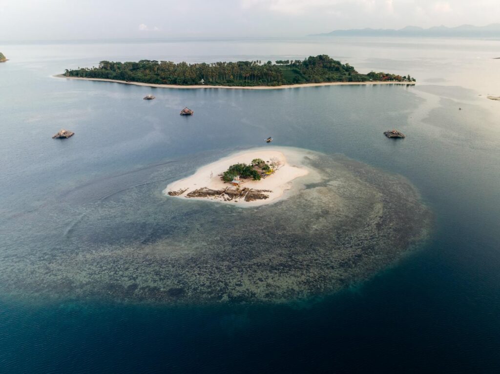 Gili Nanggu, Lombok: A Local's Guide 11 Aerial view of the Gili Kedis sandbar off Sekotong, Lombok