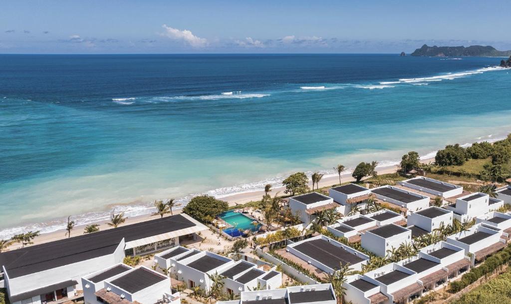 Amber Lombok Beach resort aerial views