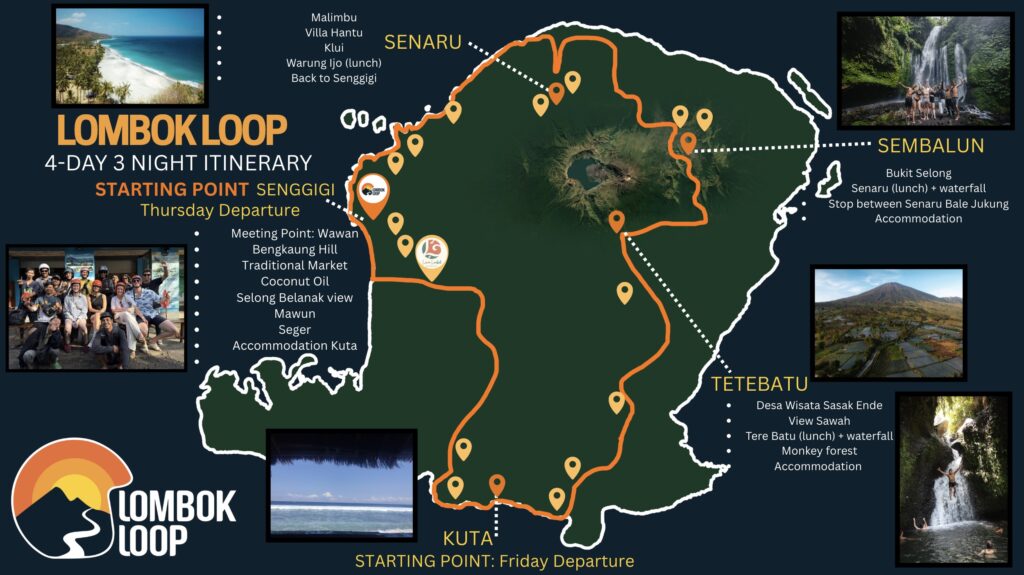 Trip Details 11 Lombok Loop Map