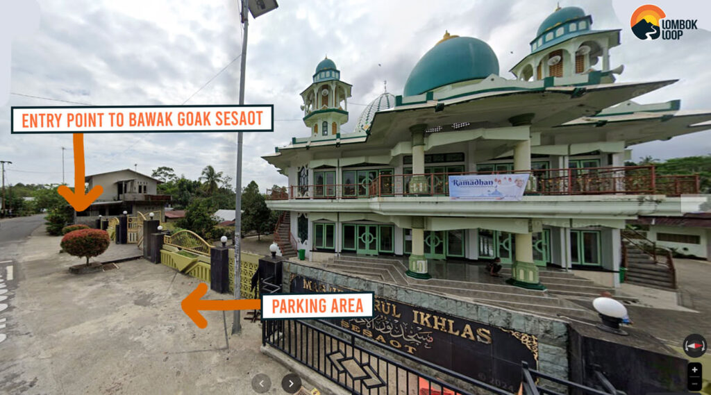 Lombok River tubing: How to Visit Bawak Goak Sesaot 4 Motorbike parking area at Bawak Goak Sesaot