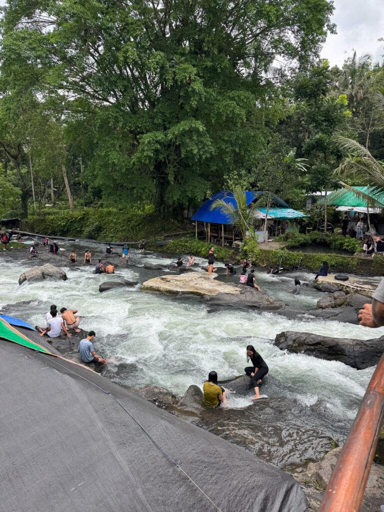 Lombok River tubing: How to Visit Bawak Goak Sesaot 5 Bawak Goak Sesaot rapid area for swimming and tubing