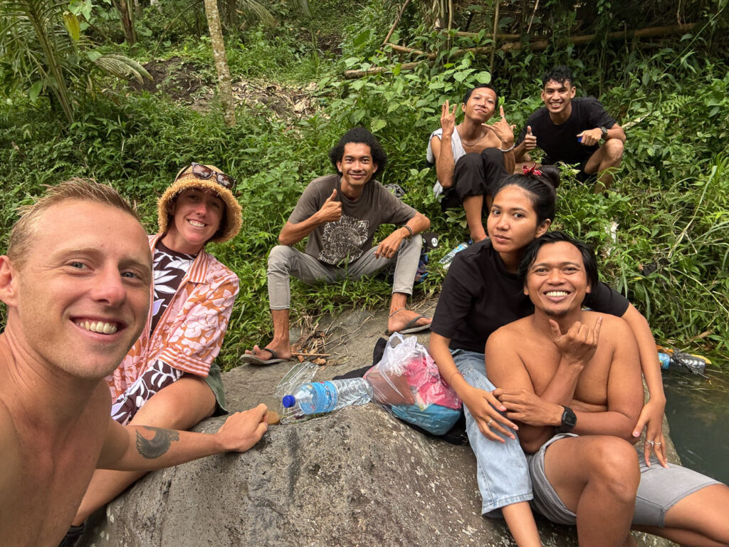 Lombok River tubing: How to Visit Bawak Goak Sesaot 17 Large rock found further downstream