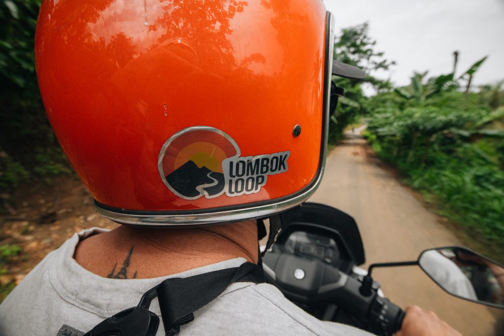 Where to Stay in Tetebatu 17 Lombok Loop rider heading towards Tetebatu