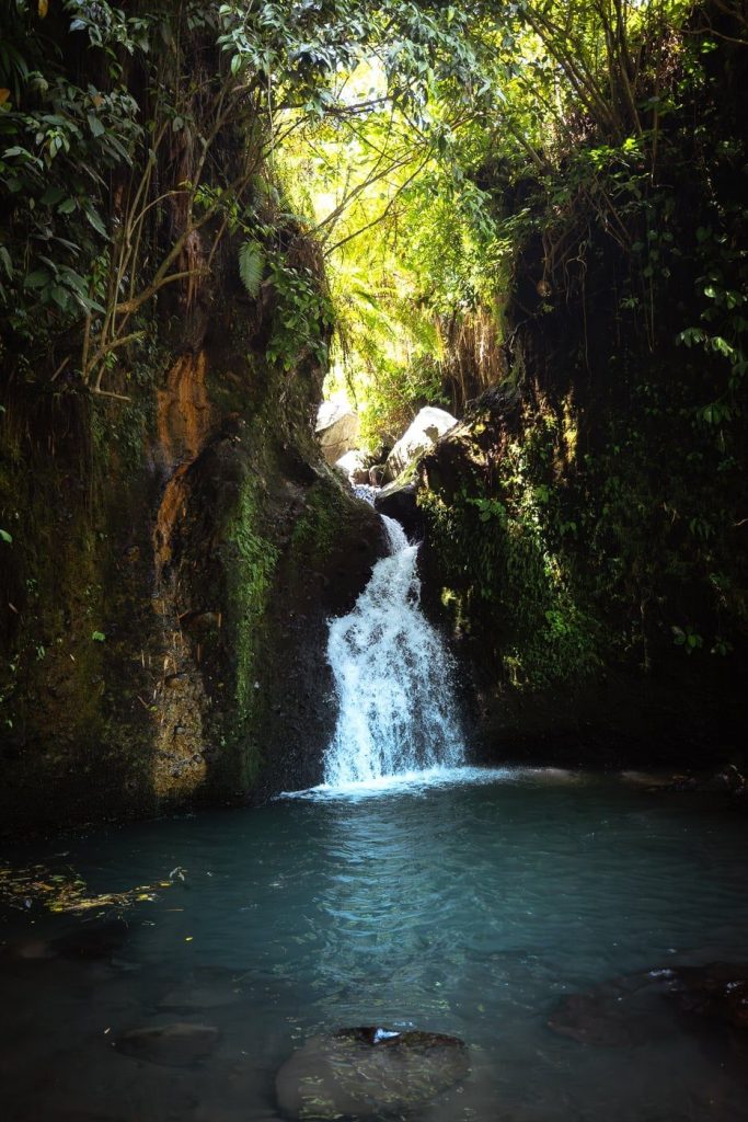 Tetebatu Waterfall (Durian Indah): A Local's Guide 13 Durian Indah waterfall dropping into its clear swimming pool in Tetebatu